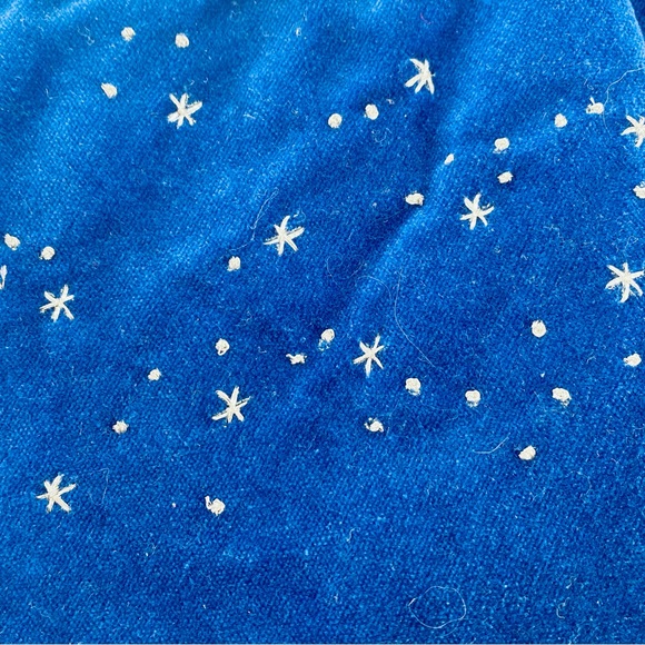 Disney Store 1999 VTG Tinkerbell Velvet Purple 17" Xmas Embroidered Stocking - Picture 5 of 7